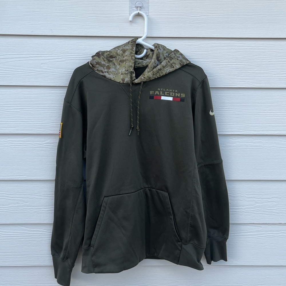 Atlanta Falcons NFL Nike Dri Fit Digital Camo Pullover Hoodie Size M